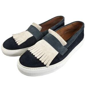 Fratelli Rossetti Suede Fringe Loafer Slip On Casual Classic Moden Made in Italy